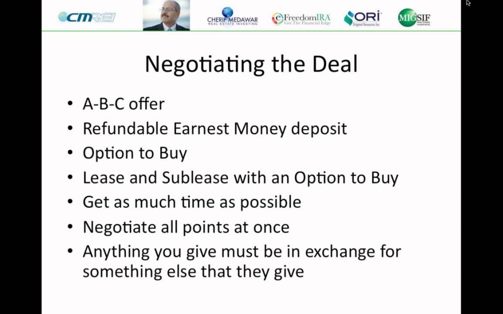 How to Negotiate with a Seller & Place a Building Under Contract / Webinar